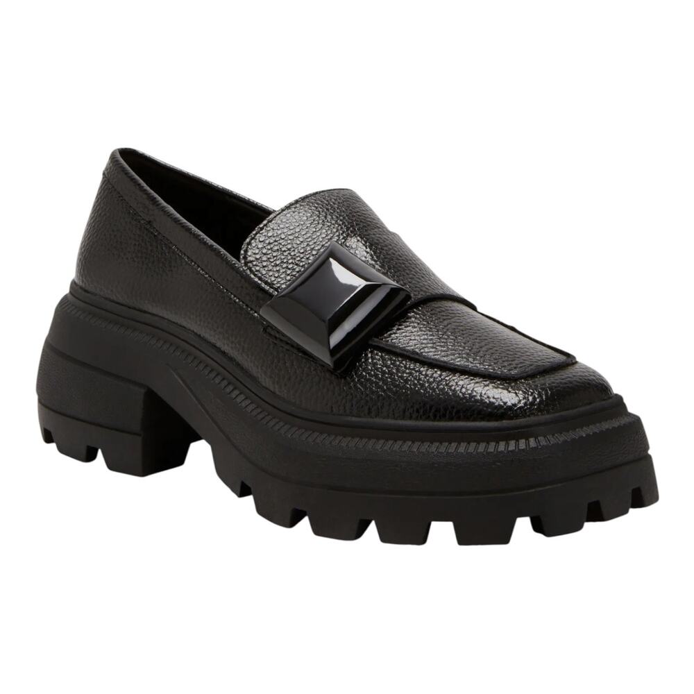 Katy Perry Women's The Geli Combat Platform Loafers Black Size 5